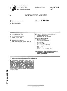 Alkyl Salicylate Resin for Carbonless Copy Paper and Imaging Use