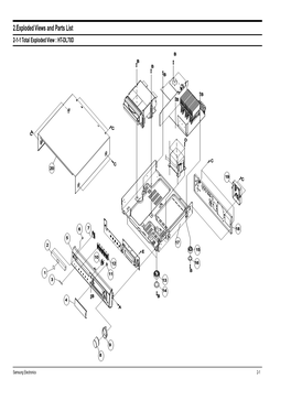 2.Exploded Views and Parts List C 2-1-1 Total Explodedc View : HT-DL70D D