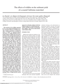 The Effects of Wildfire on the Sediment Yield of a Coastal California Watershed