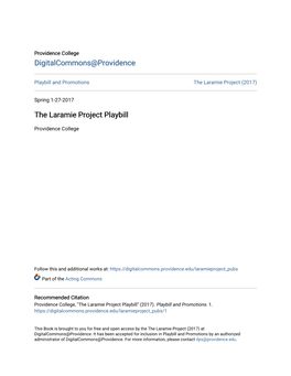 The Laramie Project Playbill