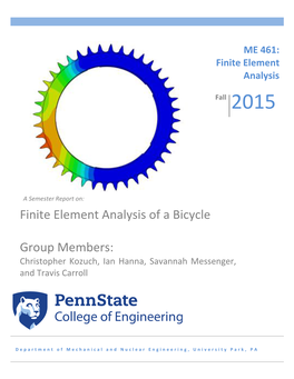 Finite Element Analysis of a Bicycle