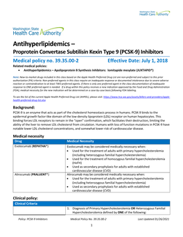 Antihyperlipidemics-PCSK9.Pdf