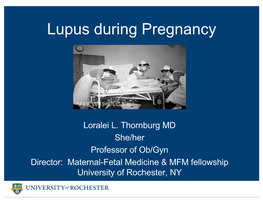 Lupus and Pregnancy