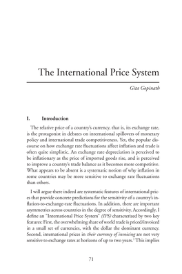 The International Price System
