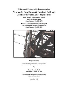 New York, New Haven & Hartford Railroad Catenary Systems, 2017