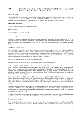 1.4.1 Deepwater Sharks in the Northeast Atlantic (ICES Sub-Areas V-XIV, Mainly Portuguese Dogfish and Leafscale Gulper Shark