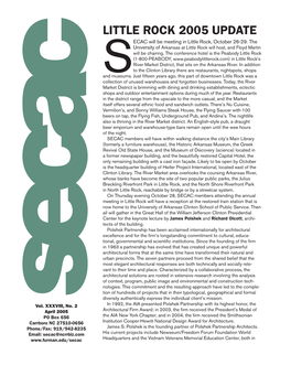 SECAC Newsletter April 2005