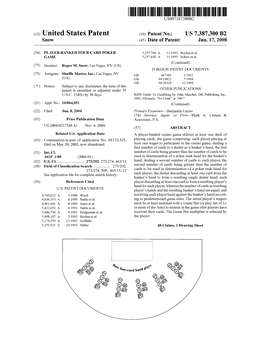 (12) United States Patent (10) Patent No.: US 7,387,300 B2 Snow (45) Date of Patent: Jun