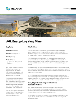 AGL Energy Loy Yang Mine Case Study