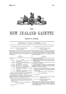 New Zealand Gazette