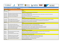 A Symposium on Infectious Diseases