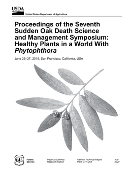 Proceedings of the Seventh Sudden Oak Death Science And