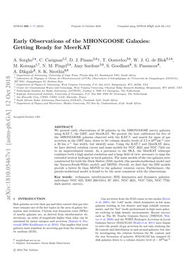 Early Observations of the MHONGOOSE Galaxies: Getting Ready for Meerkat