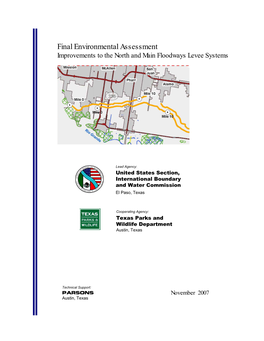Final Environmental Assessment Improvements to the North and Main Floodways Levee Systems