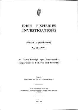 Irish Fisheries Investiga Tions