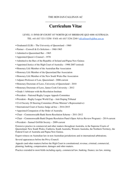 Curriculum Vitae