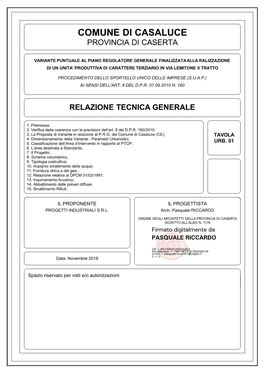 Relazione Tecnica Generale