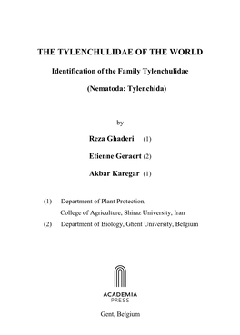 The Tylenchulidae of the World