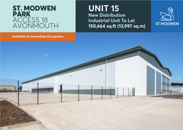 UNIT 15 New Distribution Industrial Unit to Let 150,664 Sq.Ft (13,997 Sq.M)