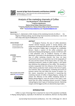Analysis of the Marketing Channels of Coffee