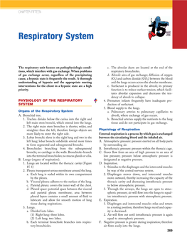 Respiratory System