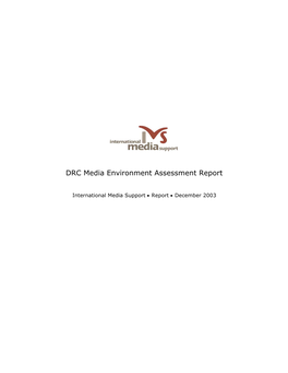 DRC Media Environment Assessment Report