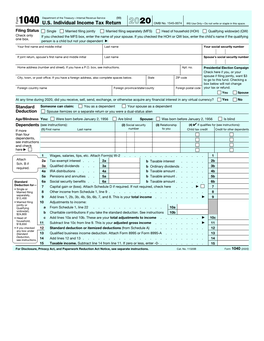 Form 1040, U.S. Individual Income Tax Return