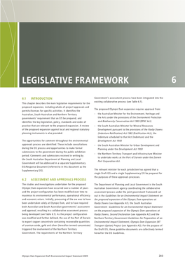 Chapter 6 Legislative Framework