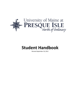 Student Handbook Revised September 19, 2012 ACADEMIC ACCOMMODATIONS