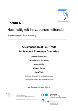 Forum NIL Nachhaltigkeit Im Lebensmittelhandel