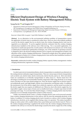 Efficient Deployment Design of Wireless Charging Electric Tram System with Battery Management Policy