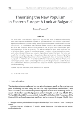 A Look at Bulgaria*