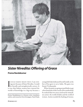 Sister Nivedita: Offering of Grace Prema Nandakumar