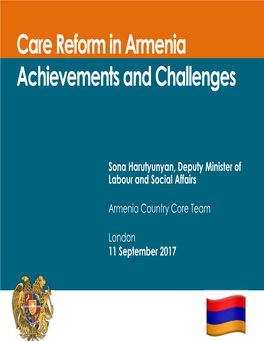 Care Reform in Armenia Achievements and Challenges