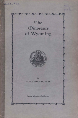 The DINOSAURS of Wyoming