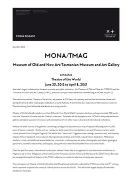 MONA/TMAG Museum of Old and New Art/Tasmanian Museum and Art Gallery