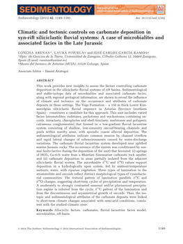 Climatic and Tectonic Controls on Carbonate Deposition in Syn-Rift Siliciclastic ﬂuvial Systems: a Case of Microbialites and Associated Facies in the Late Jurassic