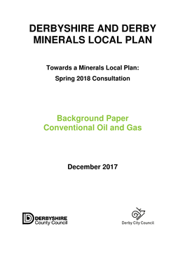 Conventional Oil and Gas Background Paper