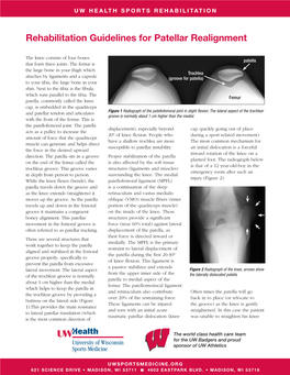 Rehabilitation Guidelines for Patellar Realignment