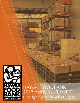 Hawaii Foodbank 2017 Annual Report