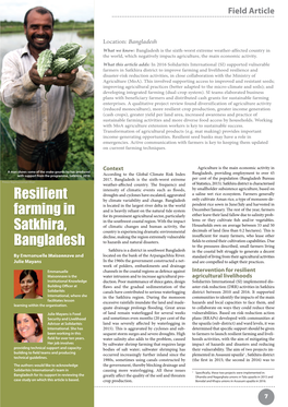 Resilient Farming in Satkhira