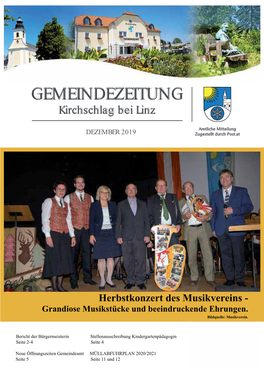 GEMEINDEZEITUNG Kirchschlag Bei Linz