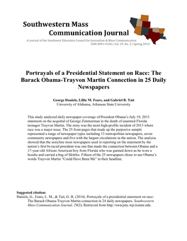 The Barack Obama-Trayvon Martin Connection in 25 Daily Newspapers