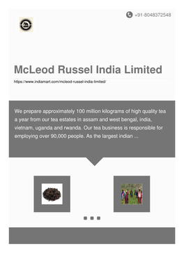Mcleod Russel India Limited