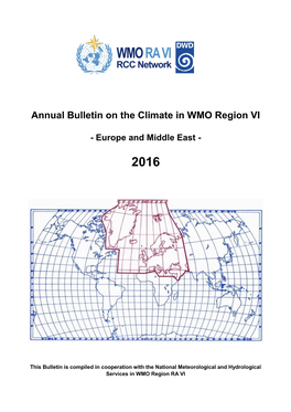 Annual Bulletin on the Climate in WMO Region VI