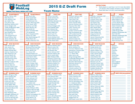 2015 EZ Draft Form