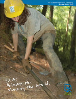 The Student Conservation Association Annual Report 2007