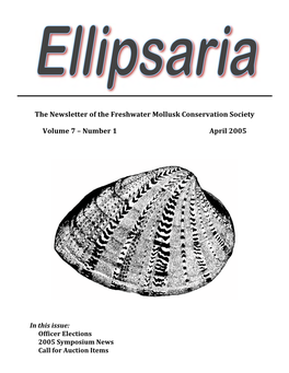 The Newsletter of the Freshwater Mollusk Conservation Society