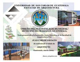 Universidad De San Carlos De Guatemala Facultad De Arquitectura