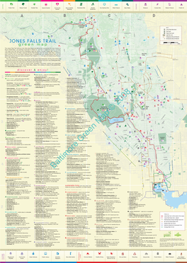 Map of Jones Falls Trail